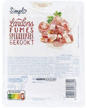 Lardons fums 200G