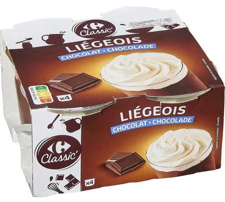 Liegeois chocolat 4X100G