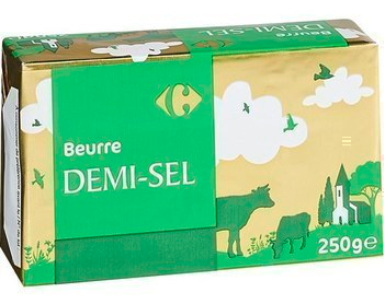 Beurre demi-sel 250G CRF CLASSIC