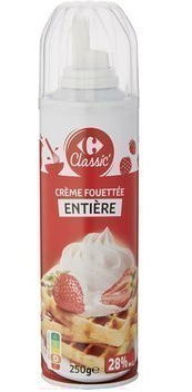 Crme fouette entire 250 g