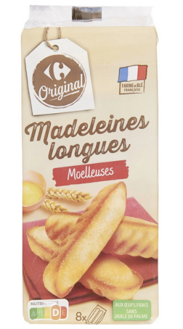 Madeleines longues CARREFOUR