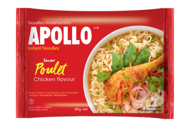 Nouilles instantanes saveur poulet APOLLO 85g