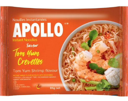 Nouilles instantanes saveur crevettes pices APOLLO 85g