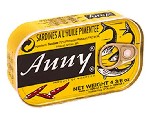 Sardine  l'huile pimente ANNY 125G