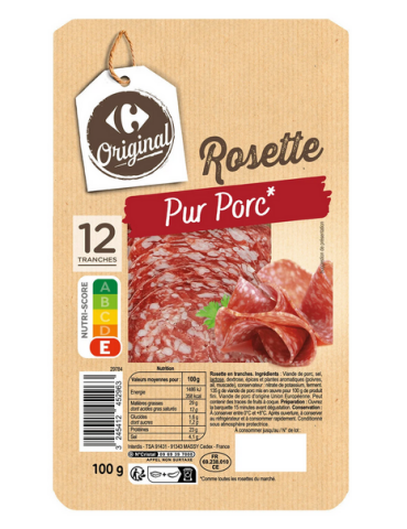 Rosette pur porc CARREFOUR ORIGINAL 