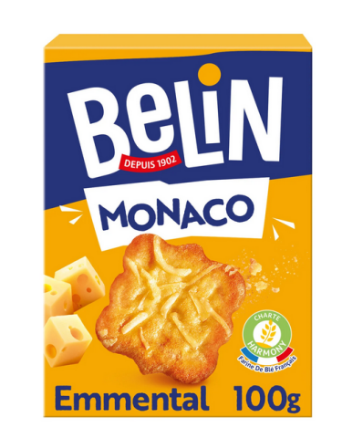 Biscuits apritif  l'emmental 100 g