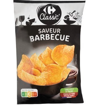 Chips saveur barbecue 135 g