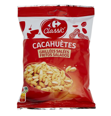 Cacahutes grilles sales CARREFOUR CLASSIC' 