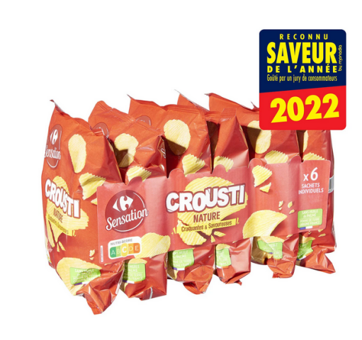 Chips Crousti nature 6x30 g