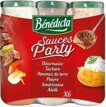 Assortiment de sauces Party x6