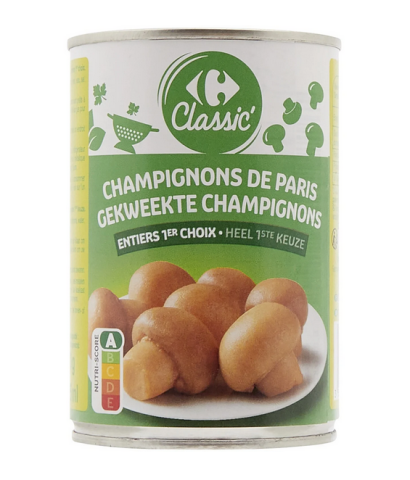 Champignons de Paris entiers 1er choix CARREFOUR CLASSIC'